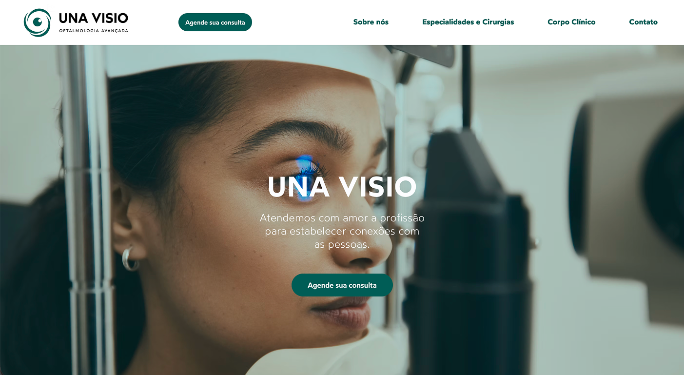 Site antes do método — Una Visio